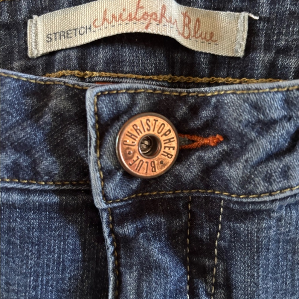 Christopher Blue Classic Blue Denim Jeans with Stretch